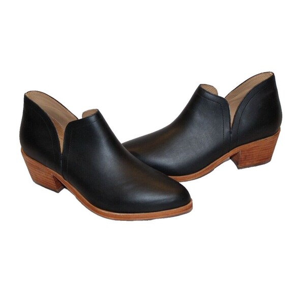 NISOLO Mia Ankle Boots Boots Black Leather Size 6.5 NIB $228 - Picture 2 of 9
